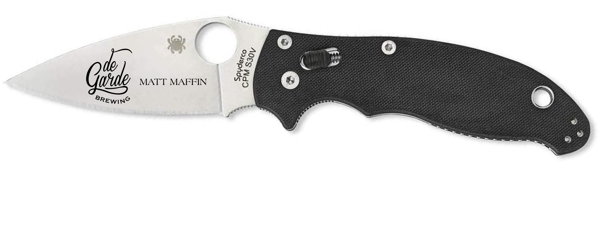 Engraved Spyderco Manix2 C101